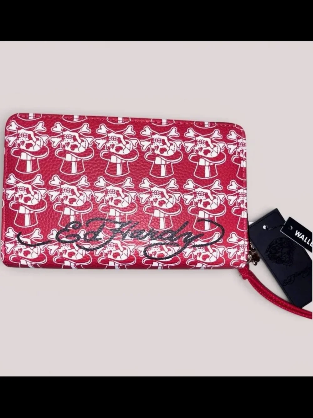Ed Hardy Red Tiger Double Zip Wallet-NWT!
